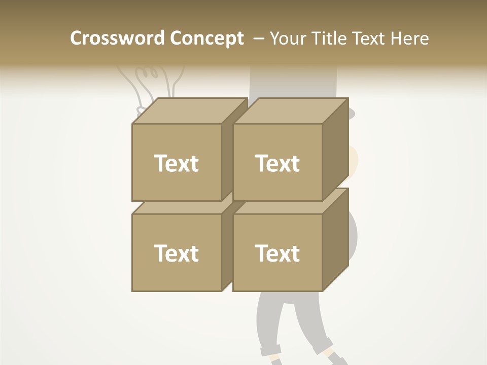 A Man In A Top Hat Holding A Light Bulb PowerPoint Template