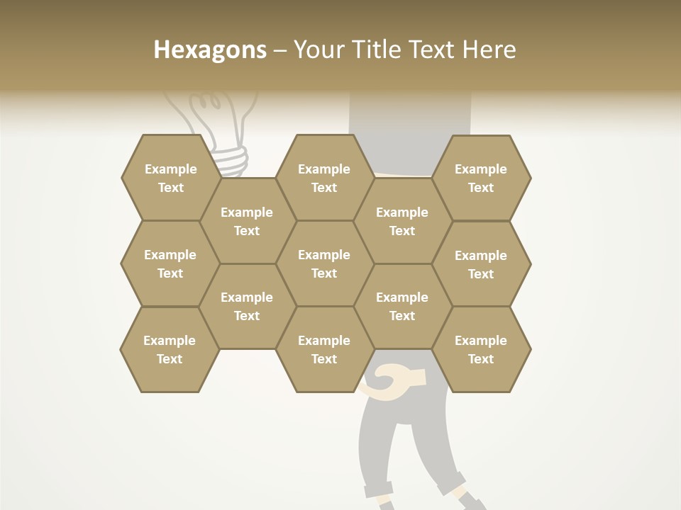 A Man In A Top Hat Holding A Light Bulb PowerPoint Template