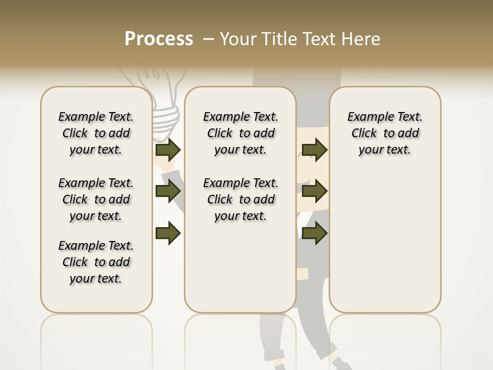 A Man In A Top Hat Holding A Light Bulb PowerPoint Template