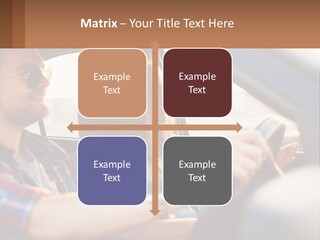 A Man And A Woman Sitting In A Car PowerPoint Template