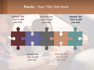 A Man And A Woman Sitting In A Car PowerPoint Template