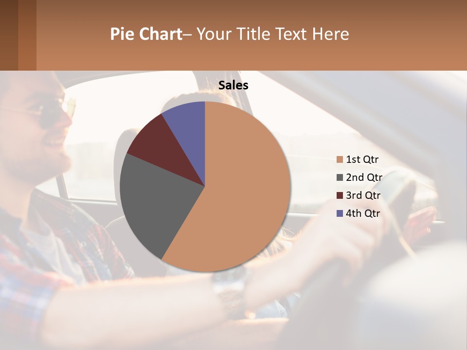 A Man And A Woman Sitting In A Car PowerPoint Template
