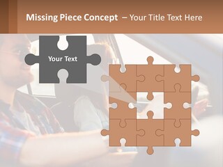 A Man And A Woman Sitting In A Car PowerPoint Template