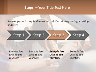 A Man And A Woman Sitting In A Car PowerPoint Template