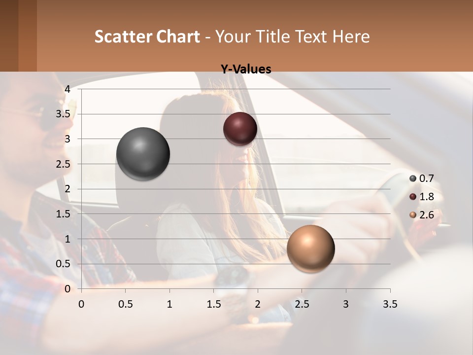 A Man And A Woman Sitting In A Car PowerPoint Template