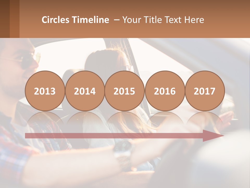 A Man And A Woman Sitting In A Car PowerPoint Template