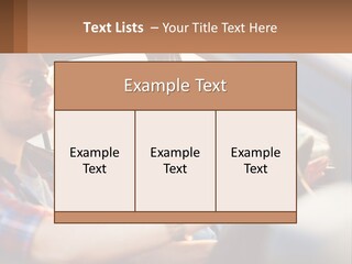 A Man And A Woman Sitting In A Car PowerPoint Template