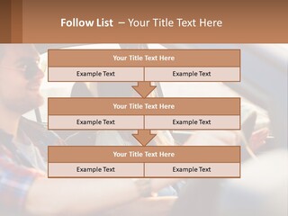A Man And A Woman Sitting In A Car PowerPoint Template