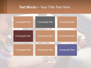 A Man And A Woman Sitting In A Car PowerPoint Template