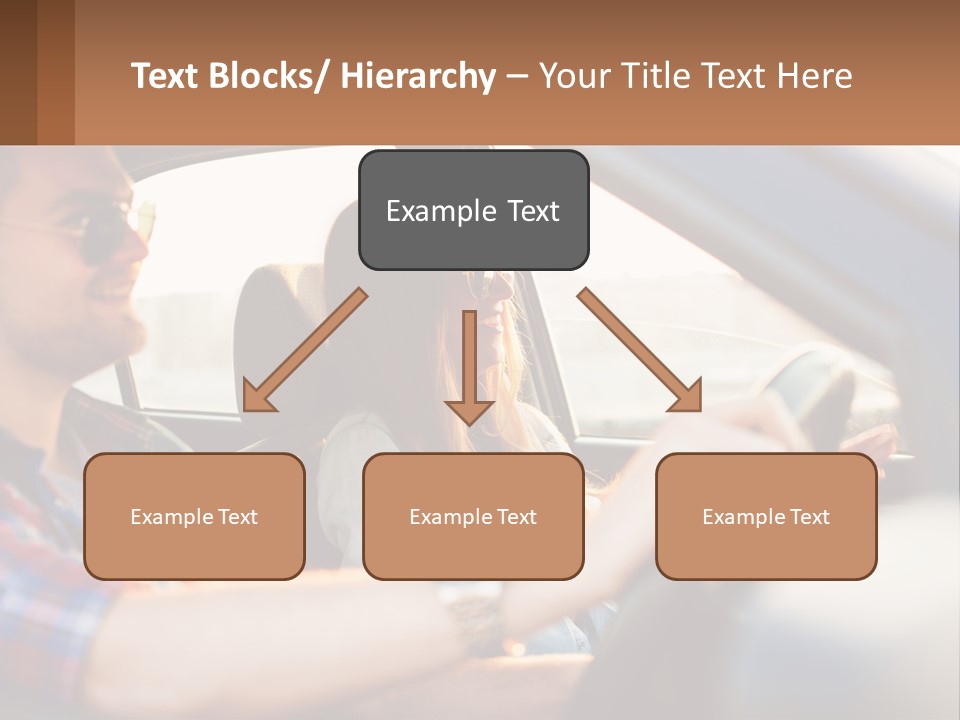 A Man And A Woman Sitting In A Car PowerPoint Template