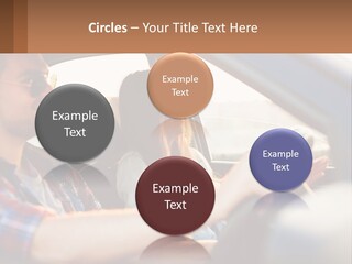 A Man And A Woman Sitting In A Car PowerPoint Template