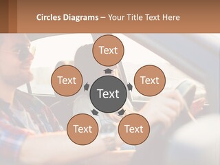 A Man And A Woman Sitting In A Car PowerPoint Template