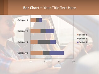A Man And A Woman Sitting In A Car PowerPoint Template