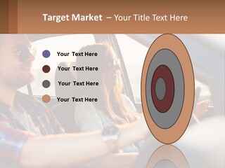 A Man And A Woman Sitting In A Car PowerPoint Template