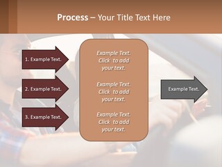A Man And A Woman Sitting In A Car PowerPoint Template