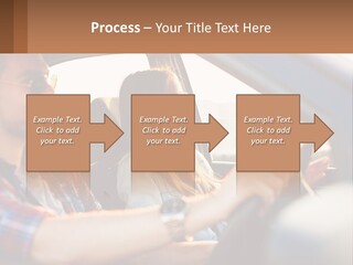 A Man And A Woman Sitting In A Car PowerPoint Template