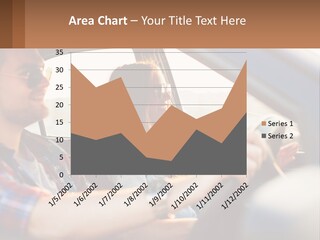 A Man And A Woman Sitting In A Car PowerPoint Template