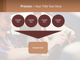 A Man And A Woman Sitting In A Car PowerPoint Template