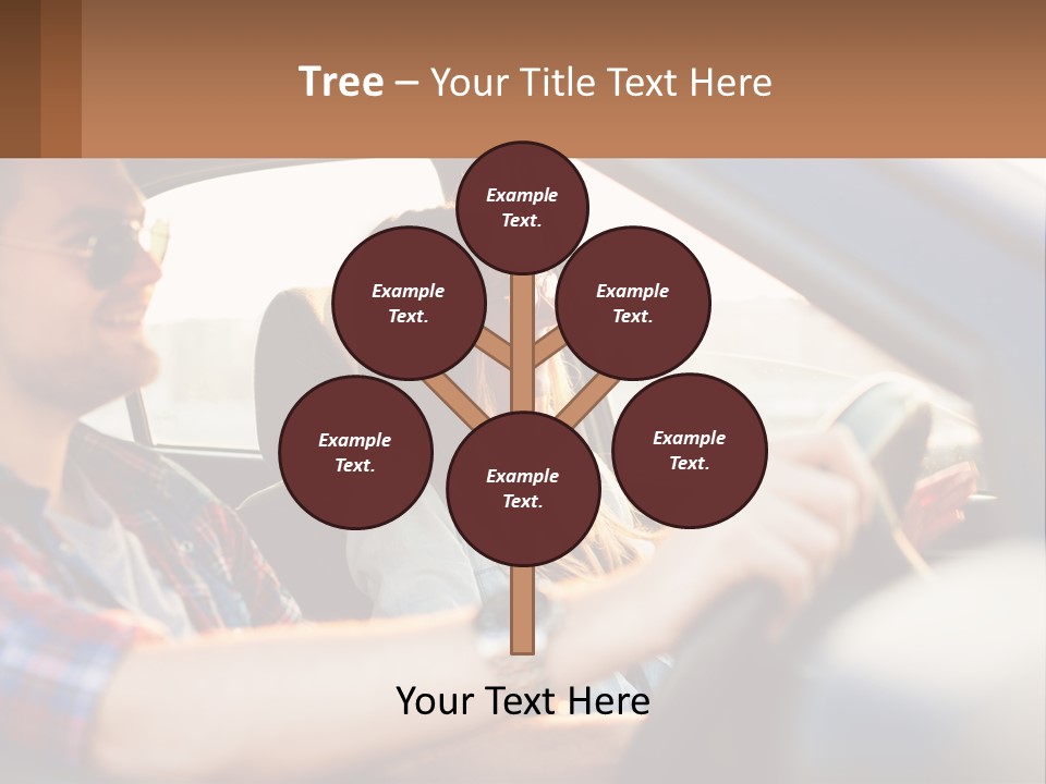 A Man And A Woman Sitting In A Car PowerPoint Template