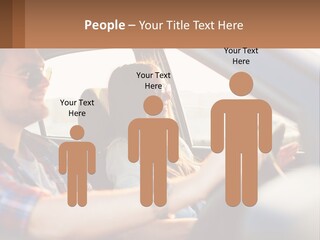 A Man And A Woman Sitting In A Car PowerPoint Template