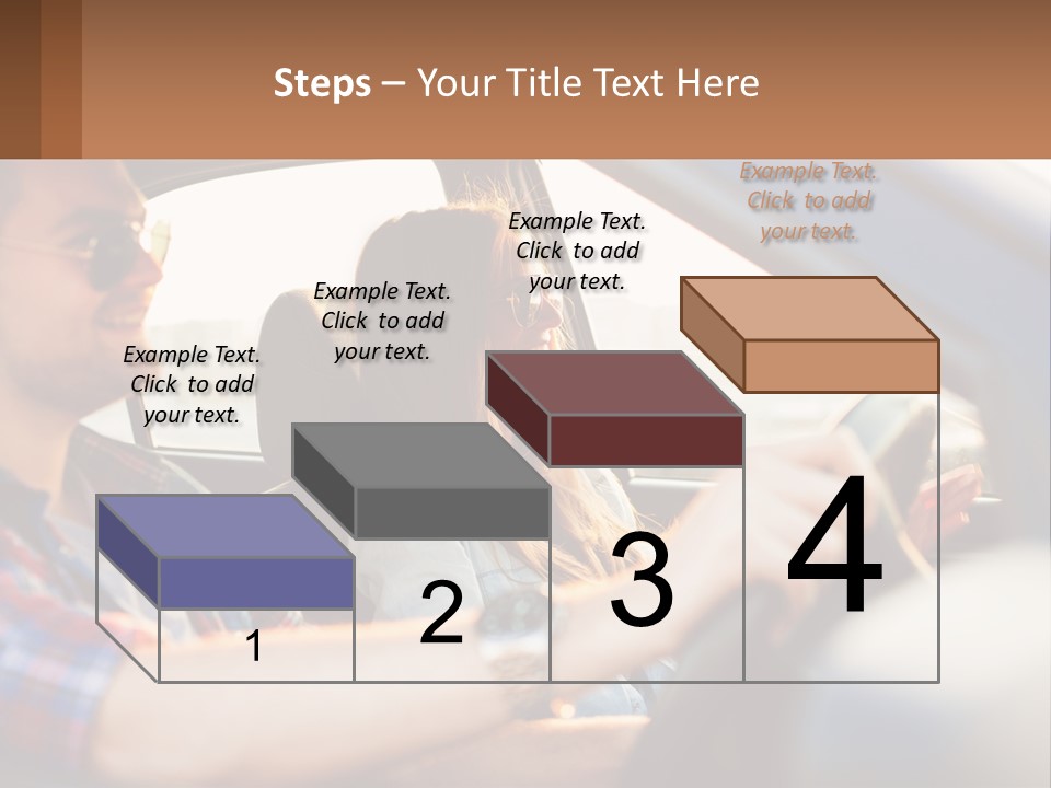 A Man And A Woman Sitting In A Car PowerPoint Template