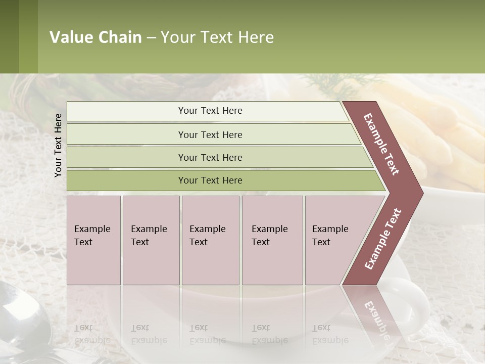 A Bowl Of Soup With Asparagus And Asparagus On The Side PowerPoint Template