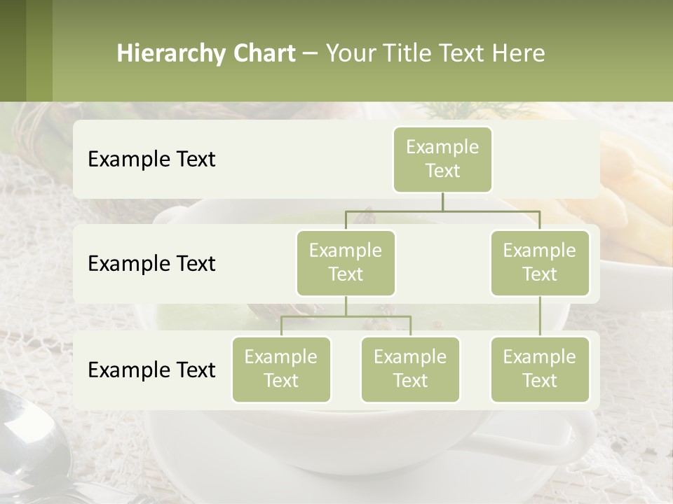 A Bowl Of Soup With Asparagus And Asparagus On The Side PowerPoint Template