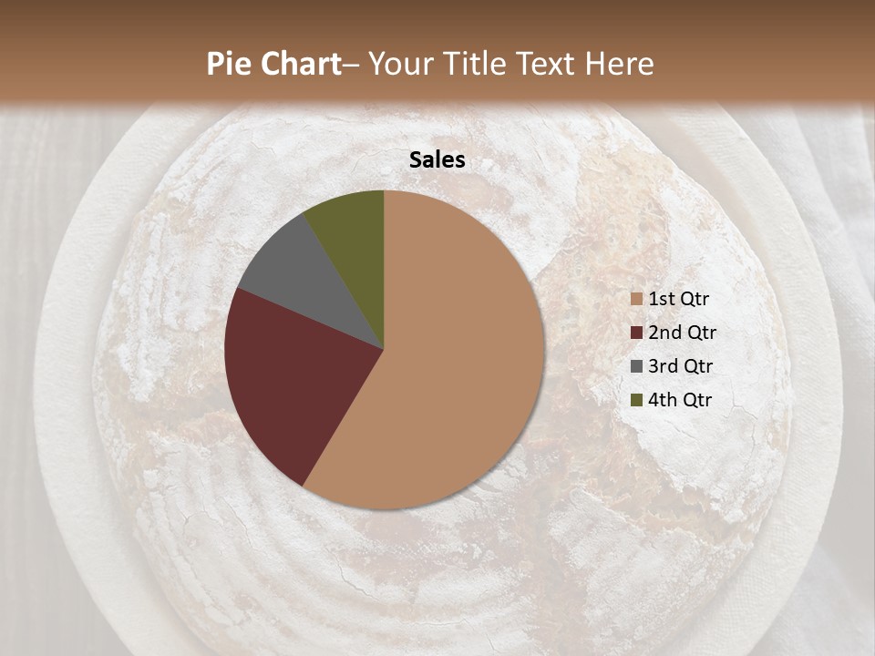 A Plate Of Bread On A Wooden Table PowerPoint Template