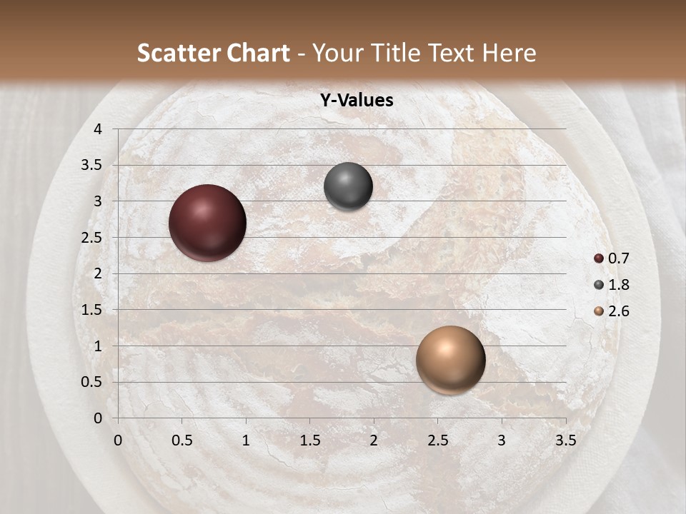 A Plate Of Bread On A Wooden Table PowerPoint Template