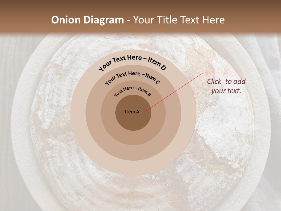 A Plate Of Bread On A Wooden Table PowerPoint Template