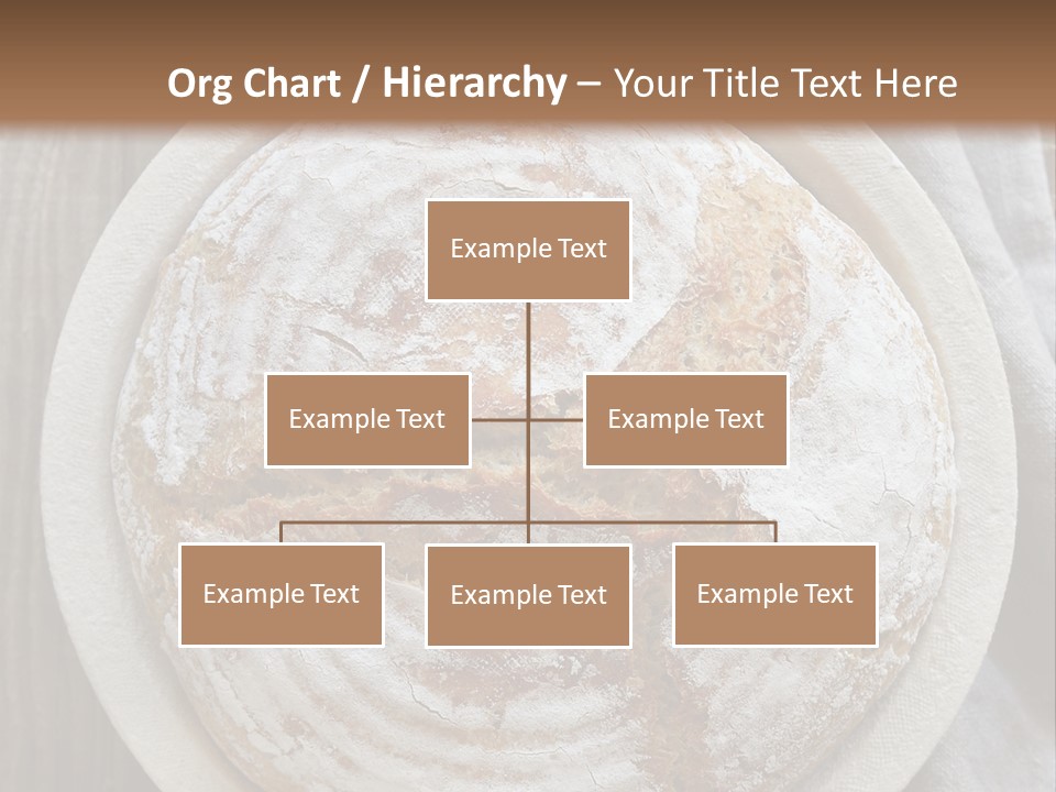 A Plate Of Bread On A Wooden Table PowerPoint Template