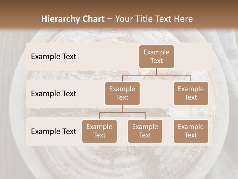 A Plate Of Bread On A Wooden Table PowerPoint Template