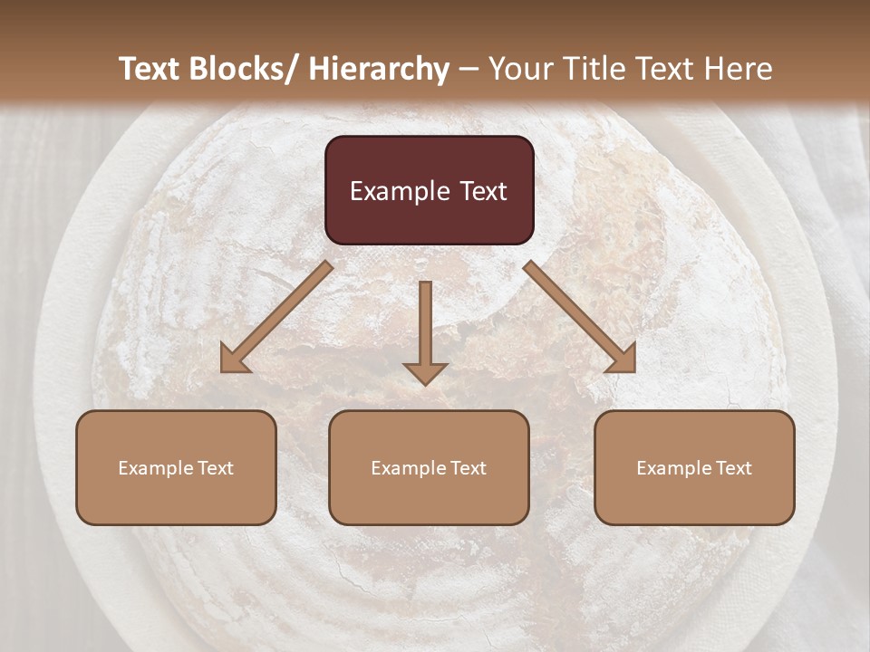 A Plate Of Bread On A Wooden Table PowerPoint Template