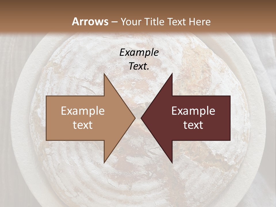 A Plate Of Bread On A Wooden Table PowerPoint Template