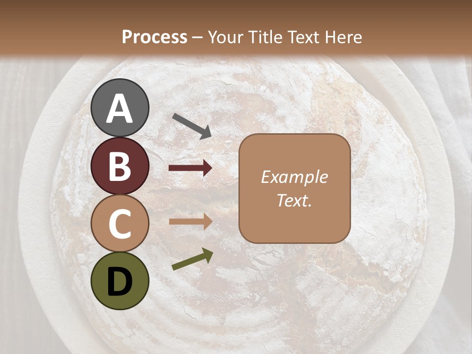 A Plate Of Bread On A Wooden Table PowerPoint Template