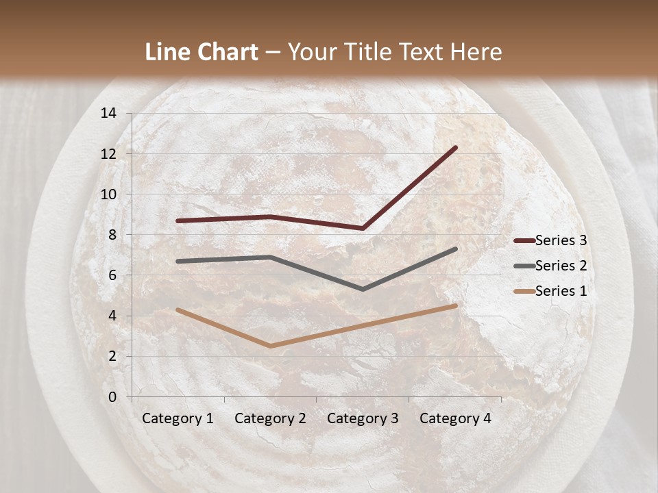 A Plate Of Bread On A Wooden Table PowerPoint Template