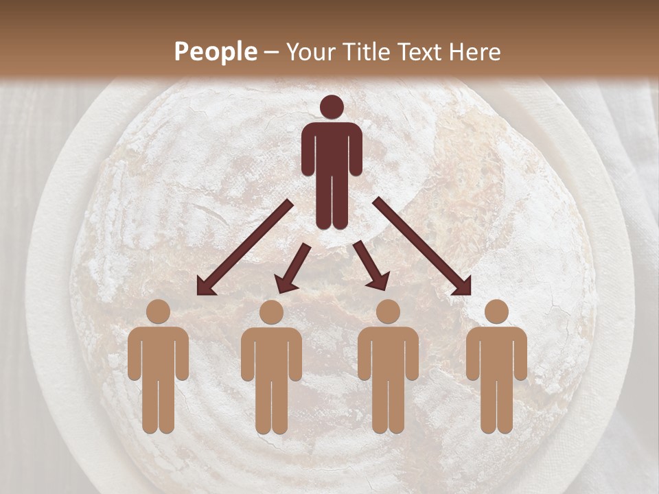 A Plate Of Bread On A Wooden Table PowerPoint Template