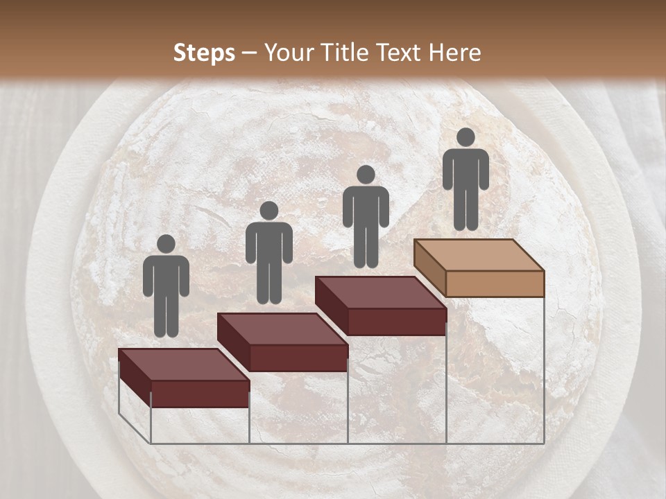 A Plate Of Bread On A Wooden Table PowerPoint Template