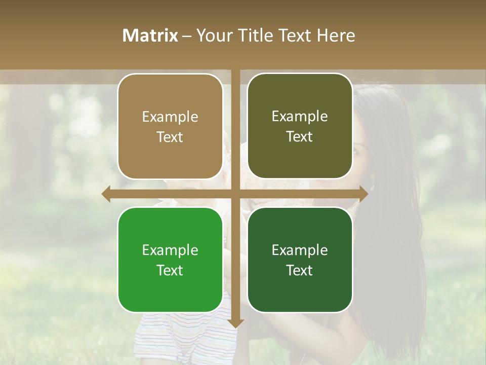 A Woman Holding A Baby In Her Arms PowerPoint Template