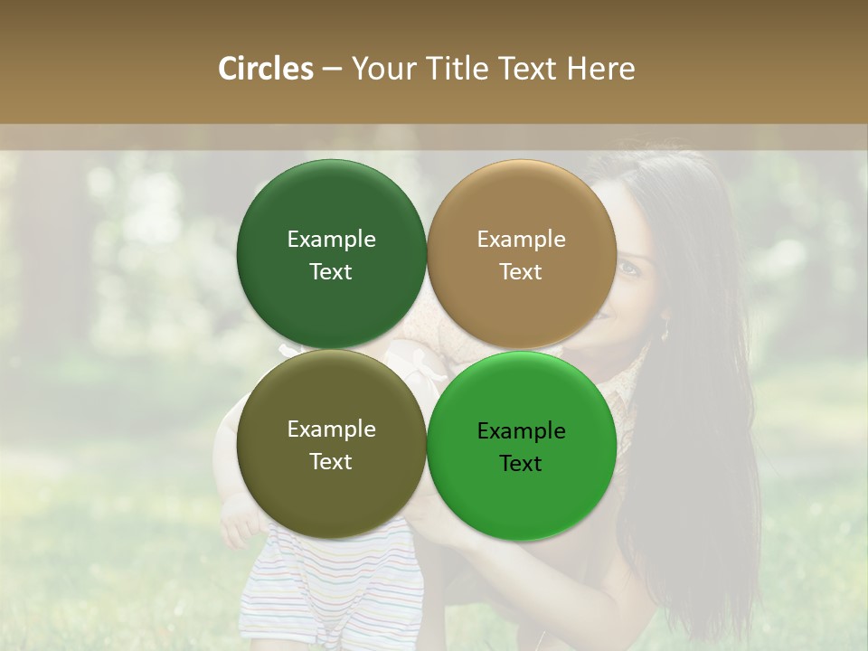 A Woman Holding A Baby In Her Arms PowerPoint Template