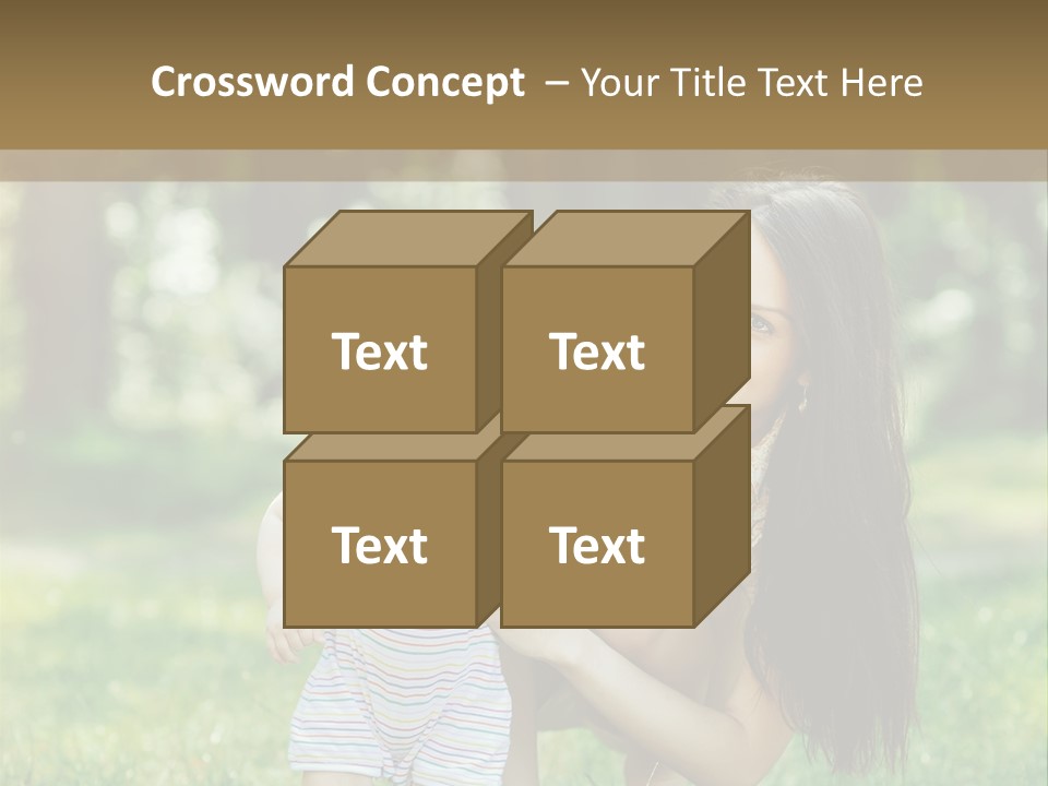 A Woman Holding A Baby In Her Arms PowerPoint Template