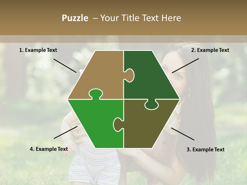 A Woman Holding A Baby In Her Arms PowerPoint Template