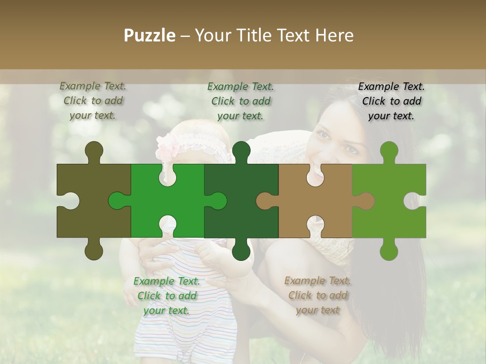 A Woman Holding A Baby In Her Arms PowerPoint Template