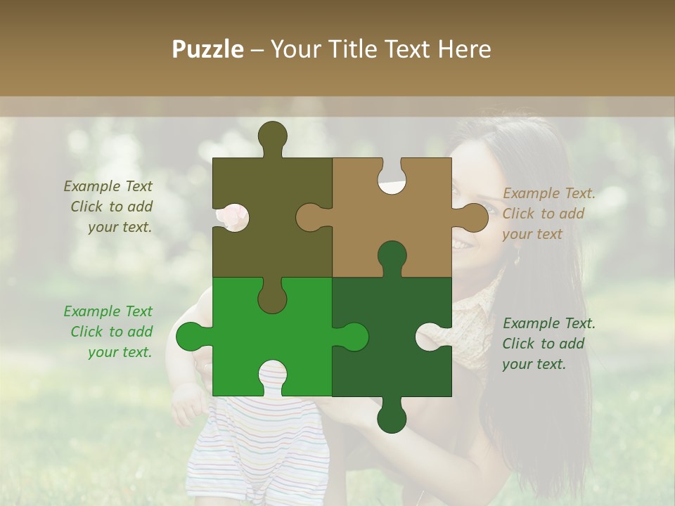 A Woman Holding A Baby In Her Arms PowerPoint Template