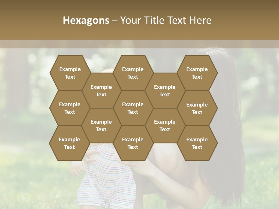 A Woman Holding A Baby In Her Arms PowerPoint Template