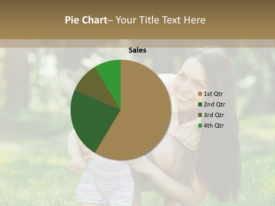 A Woman Holding A Baby In Her Arms PowerPoint Template