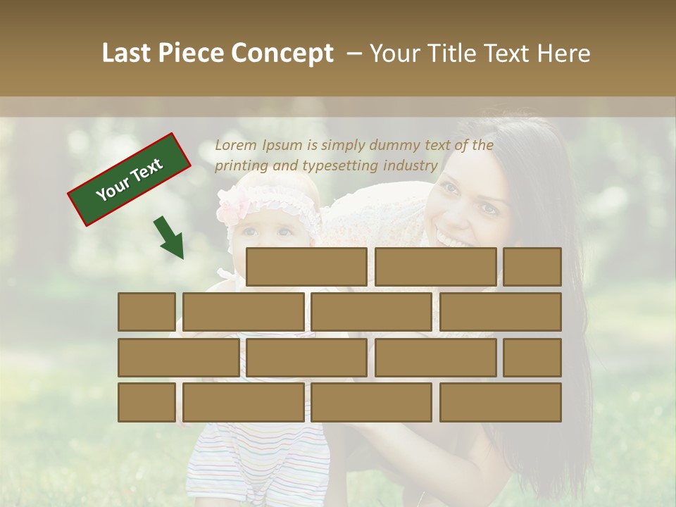 A Woman Holding A Baby In Her Arms PowerPoint Template