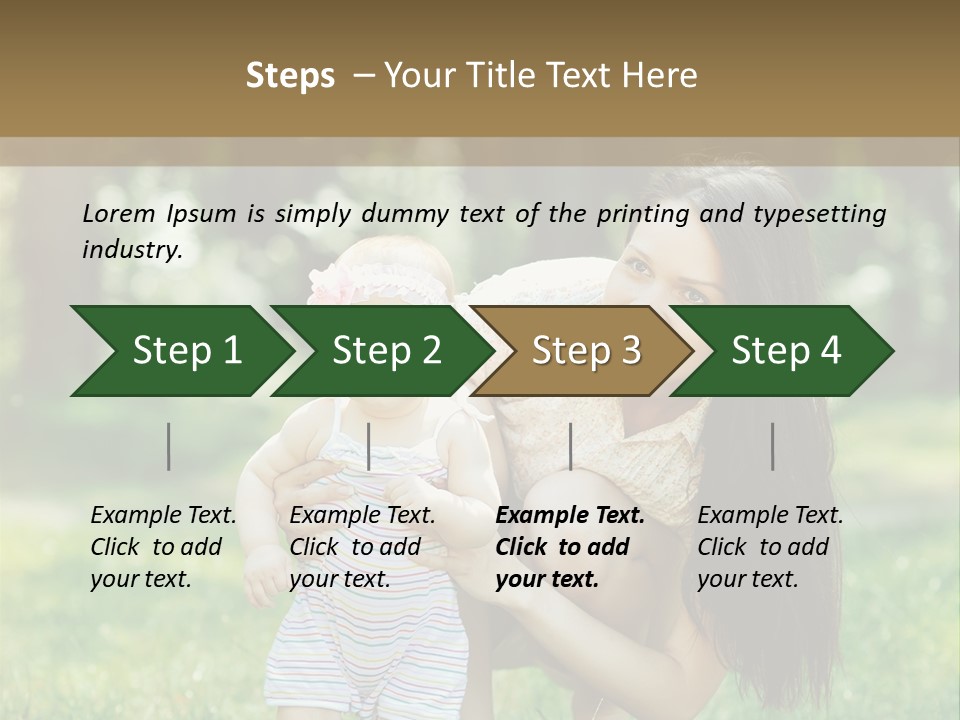 A Woman Holding A Baby In Her Arms PowerPoint Template