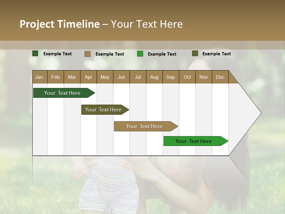 A Woman Holding A Baby In Her Arms PowerPoint Template