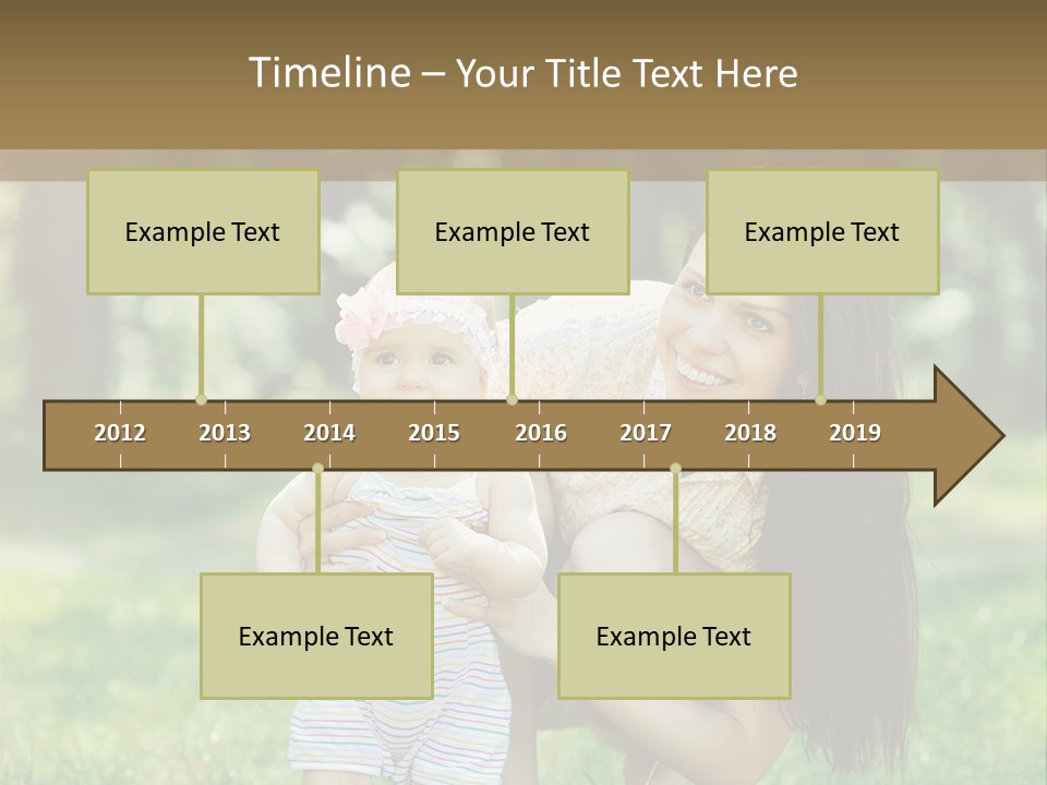 A Woman Holding A Baby In Her Arms PowerPoint Template